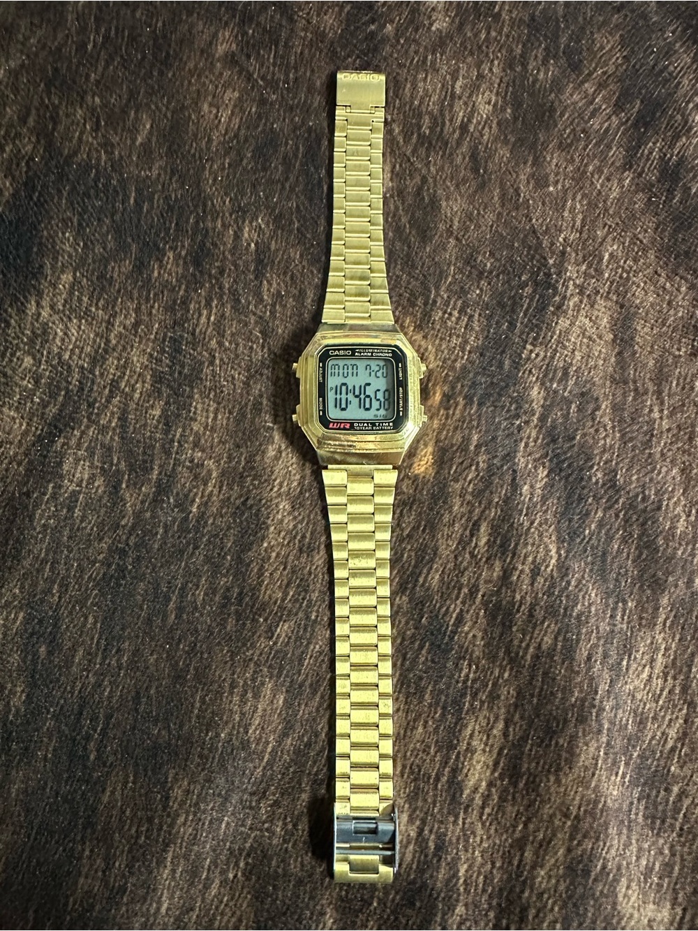 Casio Gold Digital Retro Watch A178W
